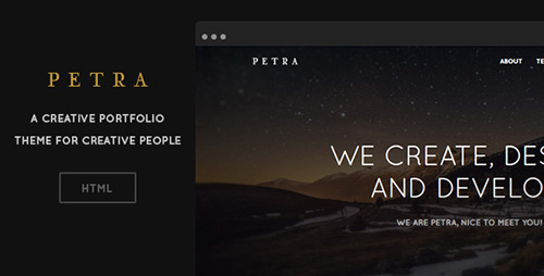 ThemeForest - Petra - Creative One-Page HTML Template - RIP