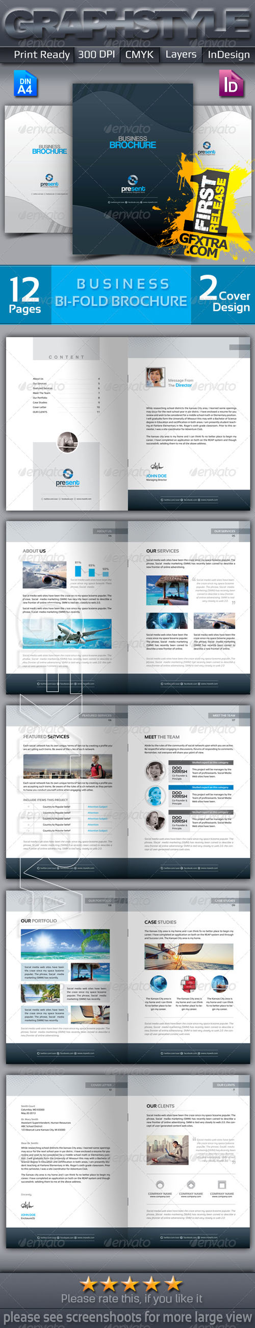 GraphicRiver - Present_Bi-fold corporate business brochure 
