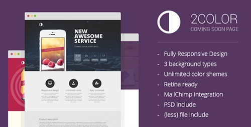 ThemeForest - 2Color - Coming Soon Page - RIP