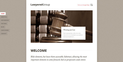 ThemeForest - Lawyered Group - Responsive Retina HTML5 One-Page - RIP