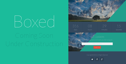 ThemeForest - Boxed Coming Soon / Under Construction Template - RIP