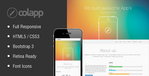 ThemeForest - colapp - one page HTML template - RIP