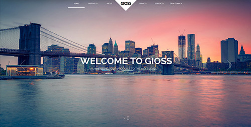 ThemeForest - Gioss - Responsive HTML One Page Parallax - RIP