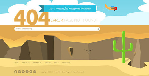 ThemeForest - Grand 404 Animated Error Page Template - RIP