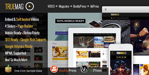 ThemeForest - True Mag v1.0 - WordPress Theme for Video and Magazine