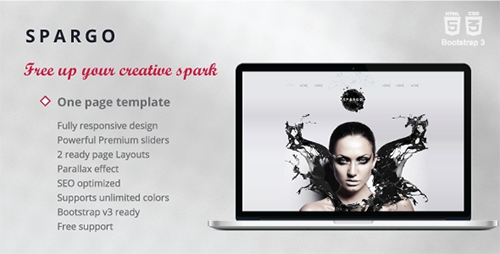 ThemeForest - Spargo - Responsive Single Page Template - RIP