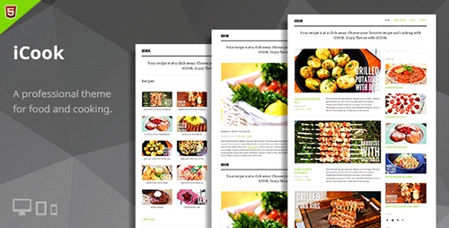 ThemeForest - iCook - Food Blog HTML Theme - RIP