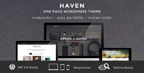 ThemeForest - Haven v1.0.3 - Elegant One Page WordPress Theme