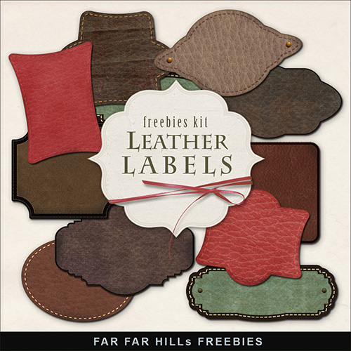 Scrap-kit - Leather Labels 2014