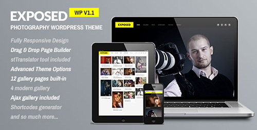 ThemeForest - Exposed v1.2 - Responsive WordPress Photography Theme
