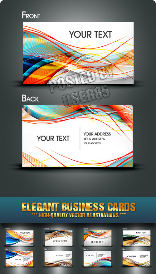 Stock Vector - Elegant Business Cards