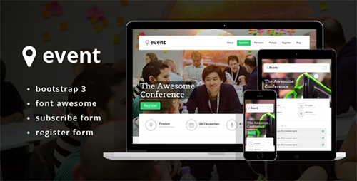 ThemeForest - Event - Landing Page - RIP
