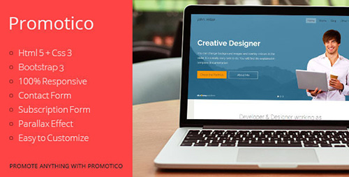 ThemeForest - Promotico - Bootstrap 3 Site Template - RIP