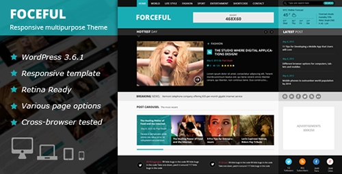 ThemeForest - ForceFul v1.0.7 - Stylish Magazine WordPress Theme