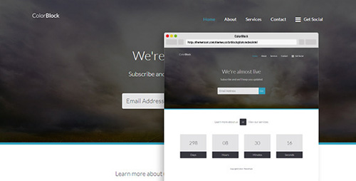 ThemeForest - ColorBlock - Responsive Coming Soon Template - RIP