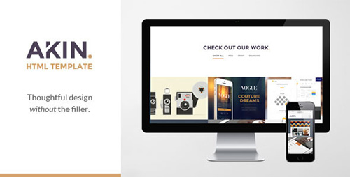 ThemeForest - Akin - One Page, Responsive Template - RIP