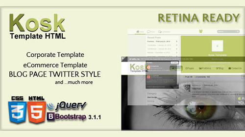 Mojo-Themes - Kosk HTML5/CSS3 Responsive Template Retina Ready - RIP