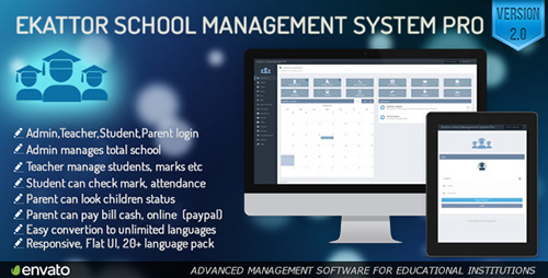 CodeCanyon - Ekattor School Management System Pro v2.0