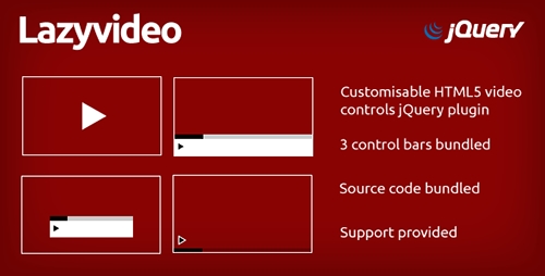 CodeCanyon - Lazyvideo v1.0.0 - Customisable controls for HTML5 video