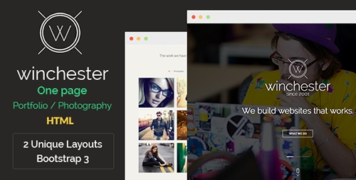 ThemeForest - Winchester HTML Parallax One-Page Template - RIP