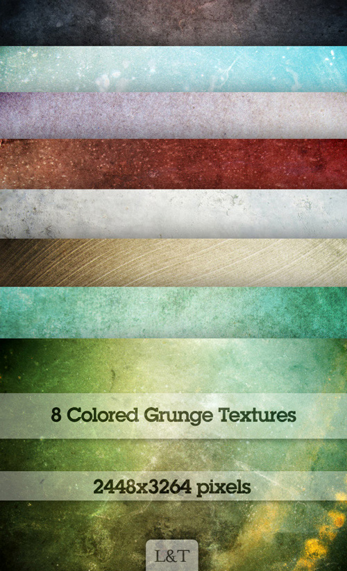 Colored Grunge Textures, Pack 4