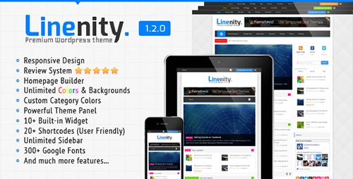 ThemeForest - Linenity v1.2.0 - Clean Responsive Wordpress Magazine
