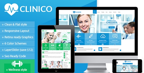 ThemeForest - Clinico - Responsive Medical and Health Template - RIP