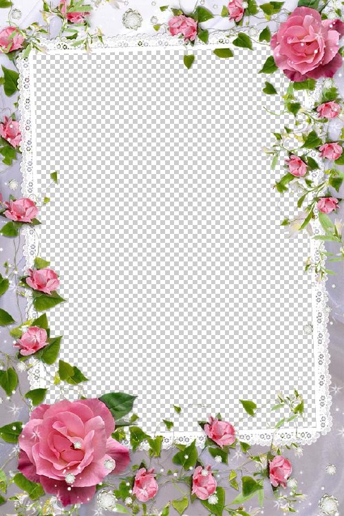 Flower Picture Frame - Charming rosettes