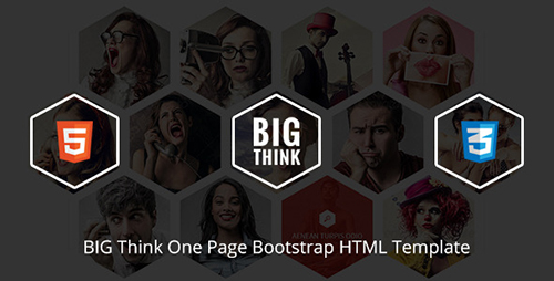 ThemeForest - BIG Think One Page Bootstrap HTML Template - RIP