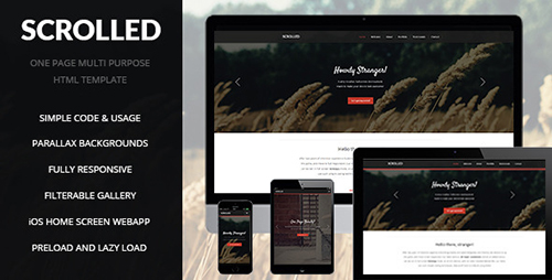 ThemeForest - Scrolled | One Page Multipurpose Site Template - RIP