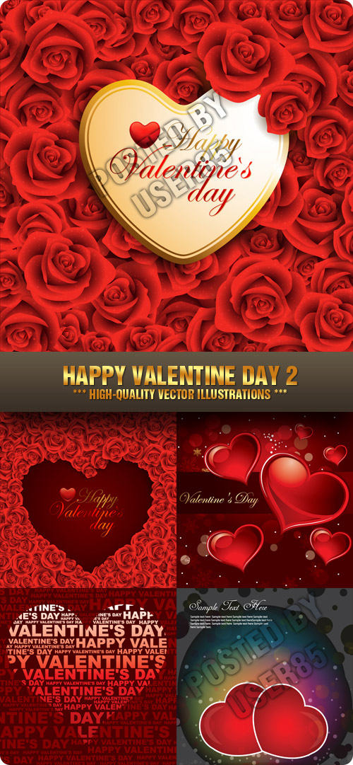 Stock Vector - Happy Valentine Day 2