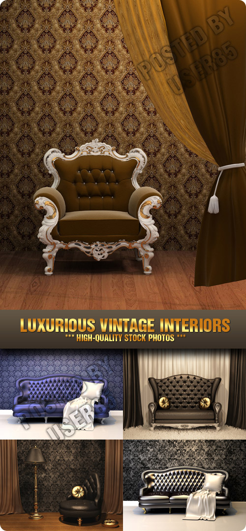 Stock Photo - Luxurious Vintage Interiors