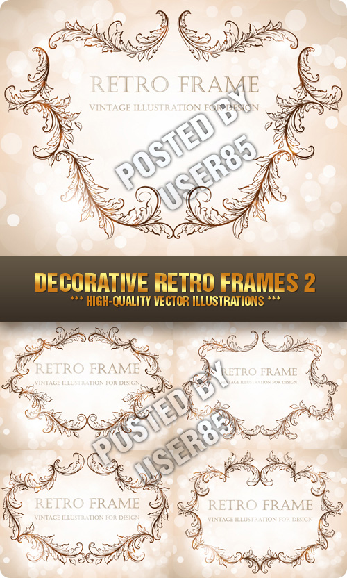 Stock Vector - Decorative Retro Frames 2