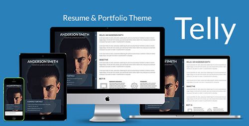 ThemeForest - Telly - Responsive Resume & Portfolio Template - RIP
