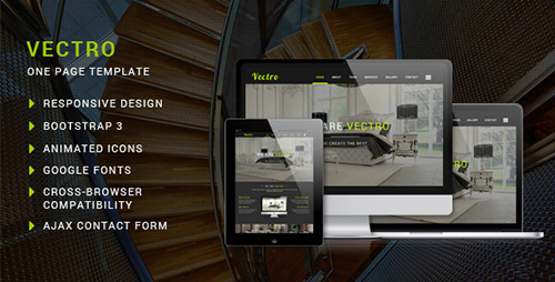 ThemeForest - Vectro - Responsive One Page Template - RIP