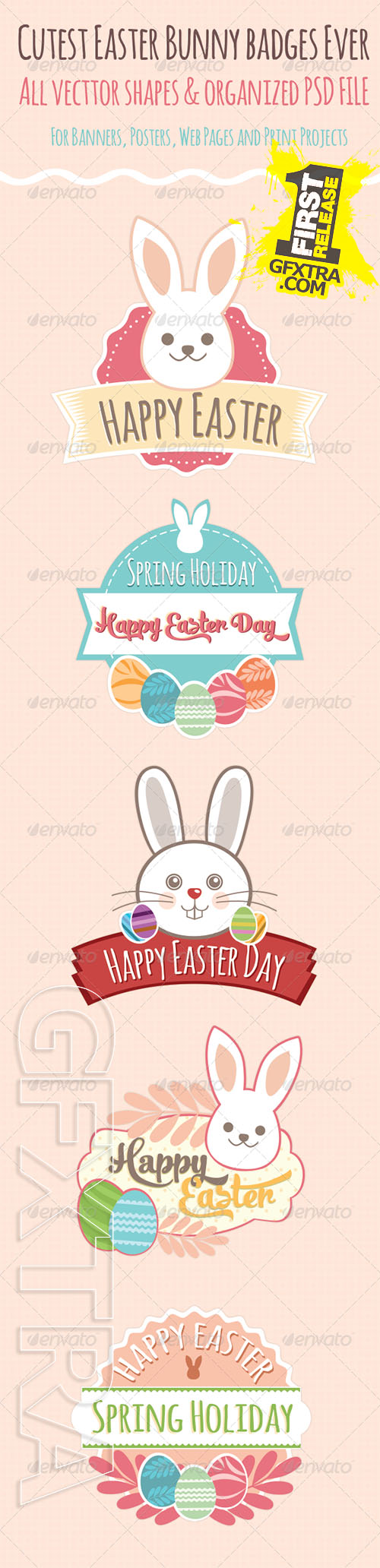 GraphicRiver - Easter Badges 7383626