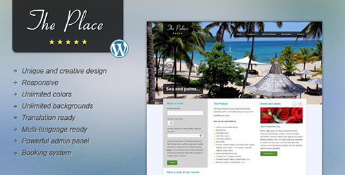 ThemeForest - The Place v1.8 - Hotel WordPress Theme