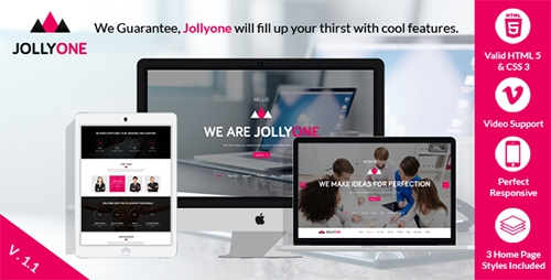 ThemeForest - Jollyone - Creative Onepage HTML5 Website Template - RIP