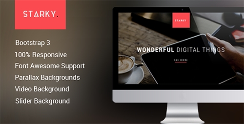 ThemeForest - Starky - Responsive One Page Parallax - RIP