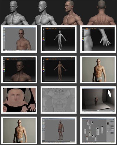 Photo-realistic Male Model + 2 Hour Video Tutorial