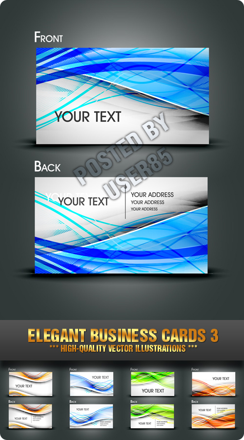 Stock Vector - Elegant Business Cards 3