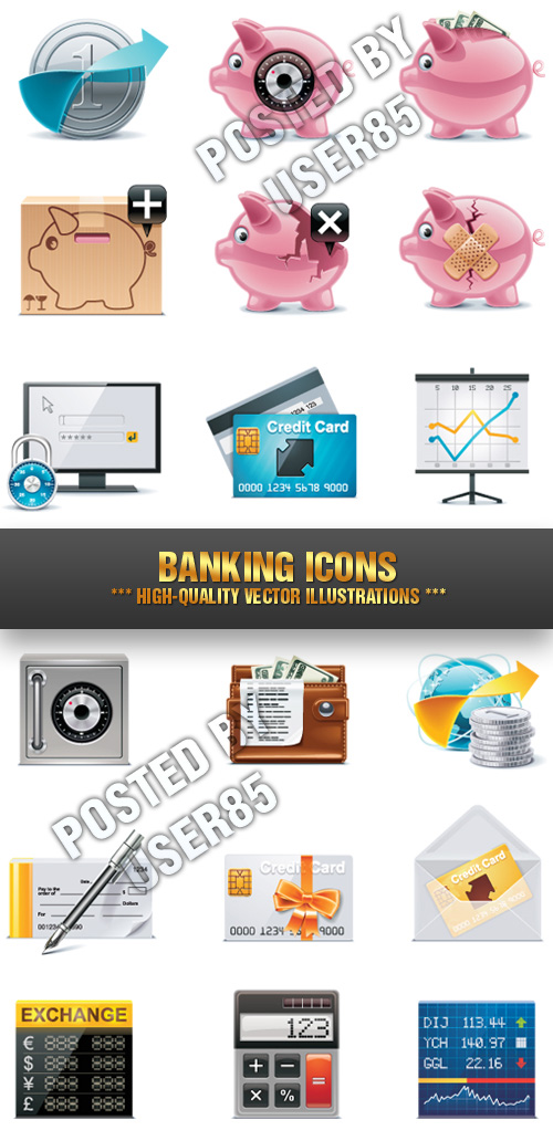 Stock Vecor - Banking Icons