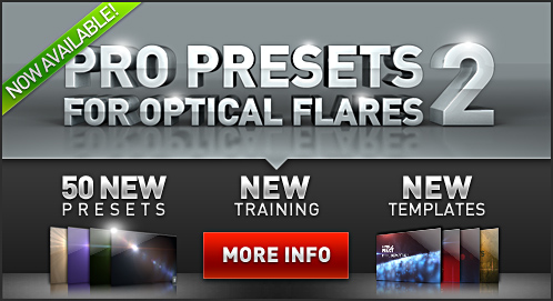 VideoCopilot - OpticalFlares Pro Presets 2 w/Tutorials