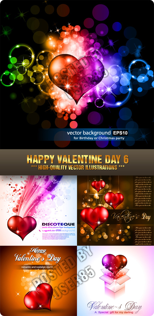Stock Vector - Happy Valentine Day 6