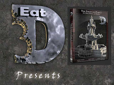 Eat3d - The Fountain Part 2 - Low Res, UVing, and Baking