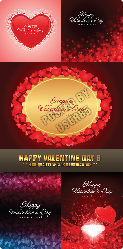Stock Vector - Happy Valentine Day 8