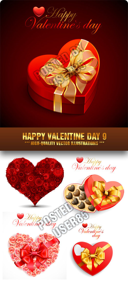 Stock Vector - Happy Valentine Day 9