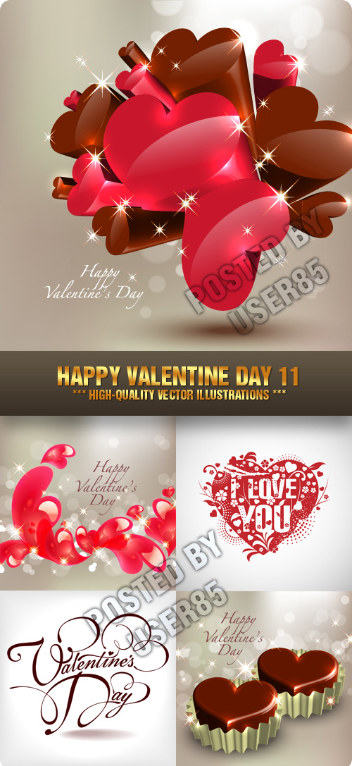 Stock Vector - Happy Valentine Day 11