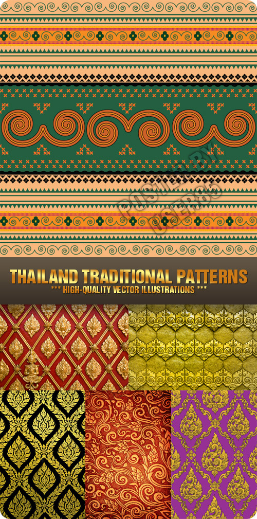 Stock Photo - Thailand Traditional Patterns
