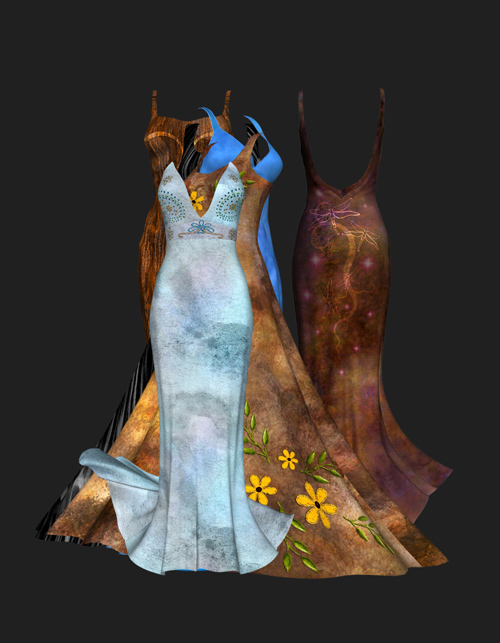 Fairy dresses in the PSD